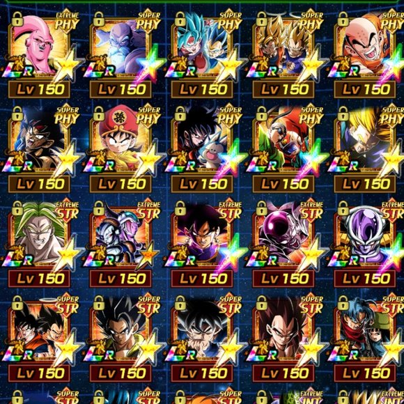 Other Dokkan Battle Account Global 50 Red And Gold Coins 58 Lrs 400